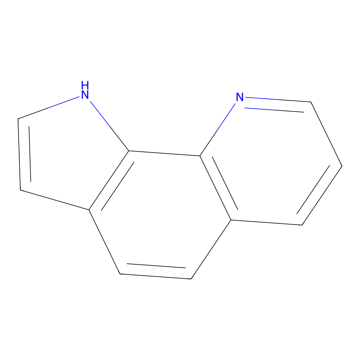 1H-Pyrrolo(3,2-h)quinoline molecular structure, CAS 233-88-5