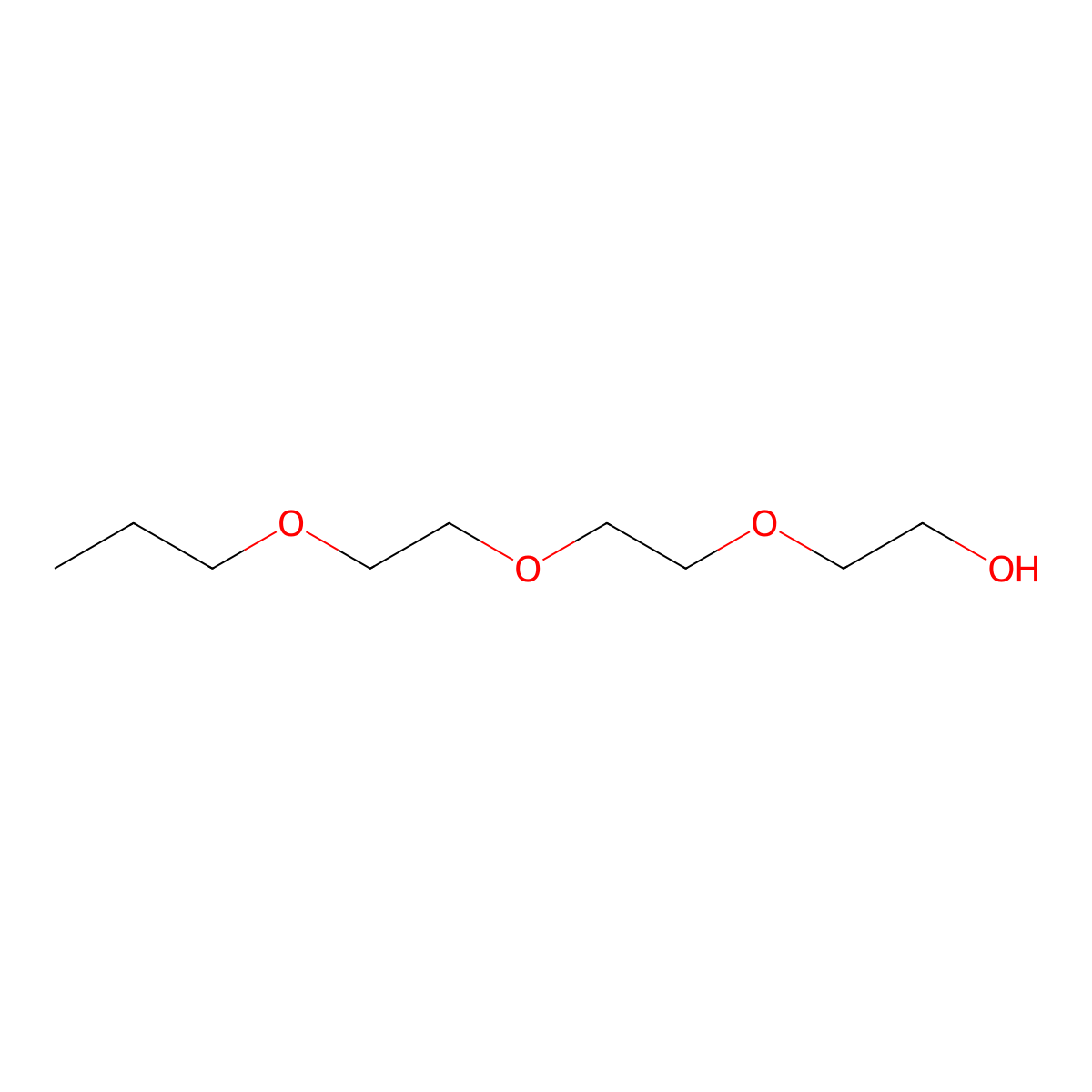 2-[2-(2-Propoxyethoxy)ethoxy]ethanol molecular structure, CAS 23305-64-8