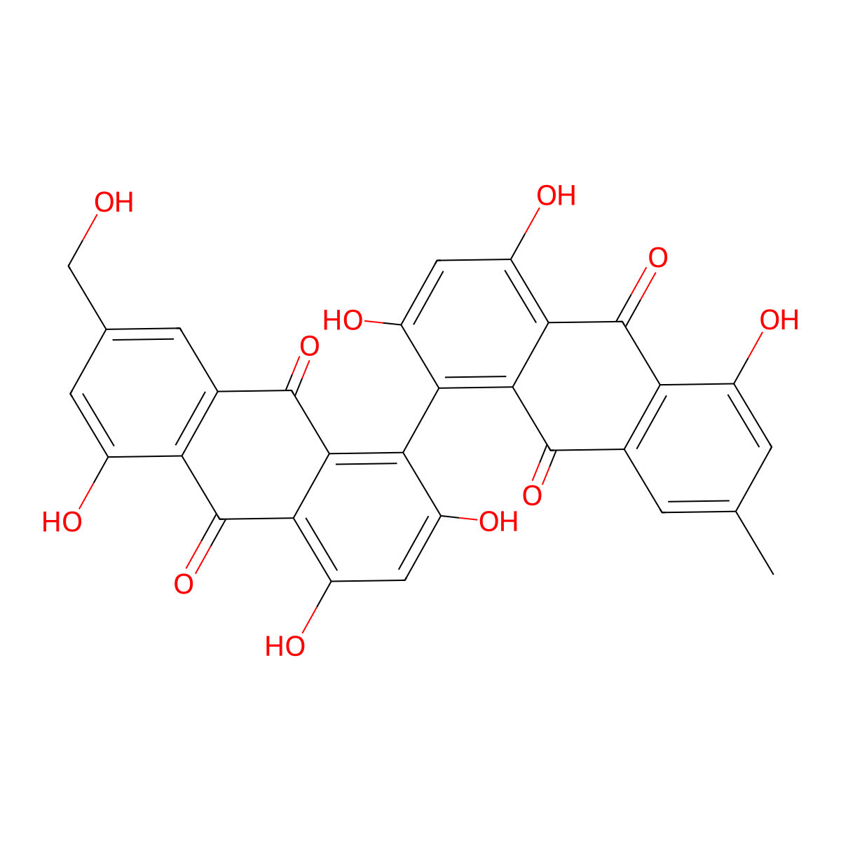 Oxyskyrin molecular structure, CAS 23310-12-5