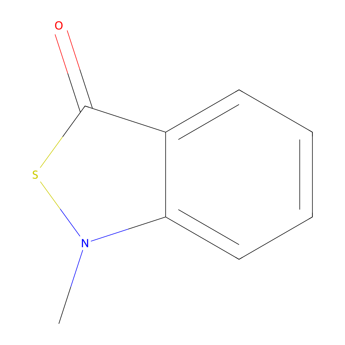 1-Methyl-2,1-benzothiazol-3-one molecular structure, CAS 23310-36-3