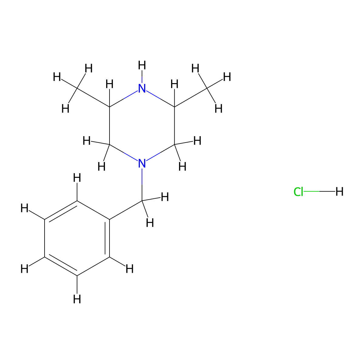 (3S, 5S)-1-Benzyl-3,5-dimethyl-piperazine hydrochloride molecular structure, CAS 2331211-41-5