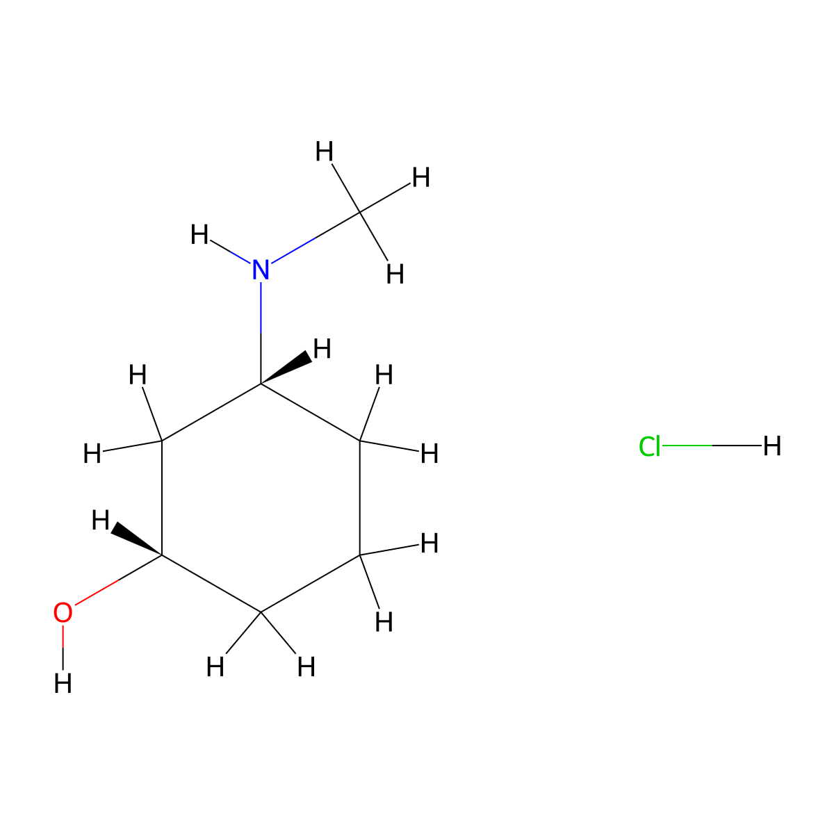 (1S,3R)-3-Methylamino-cyclohexanol hydrochloride molecular structure, CAS 2331211-45-9