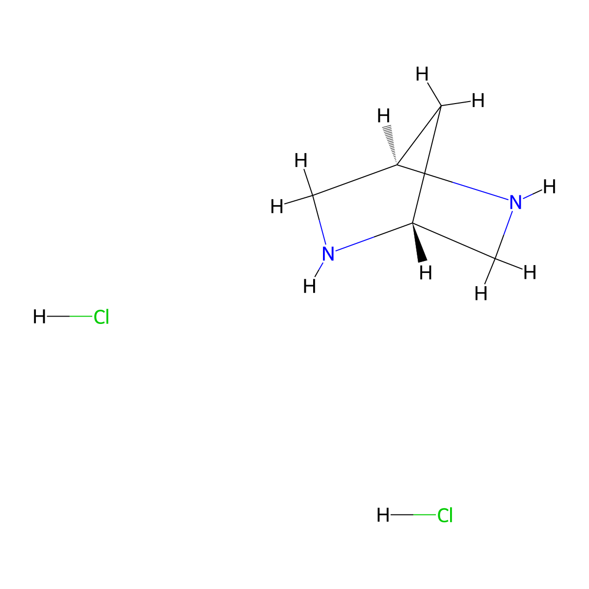 (1R, 4R)-2,5-Diaza-bicyclo[2.2.1]heptane dihydrochloride molecular structure, CAS 2331211-51-7