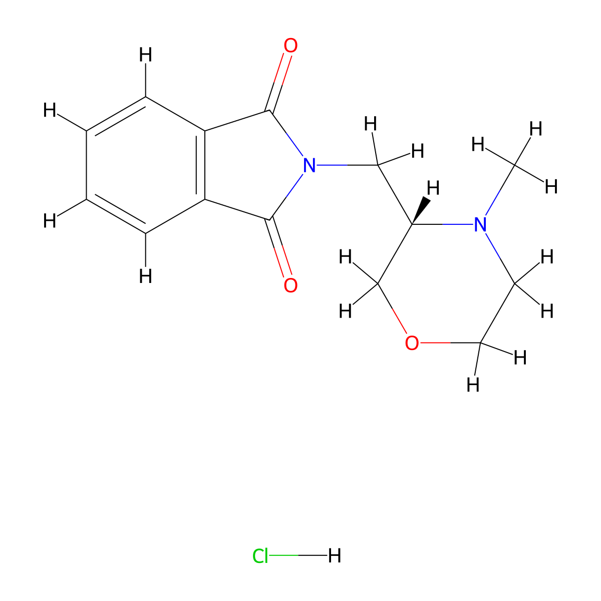 (S)-2-((4-Methylmorpholin-3-yl)methyl)isoindoline-1,3-dione hydrochloride molecular structure, CAS 2331211-54-0