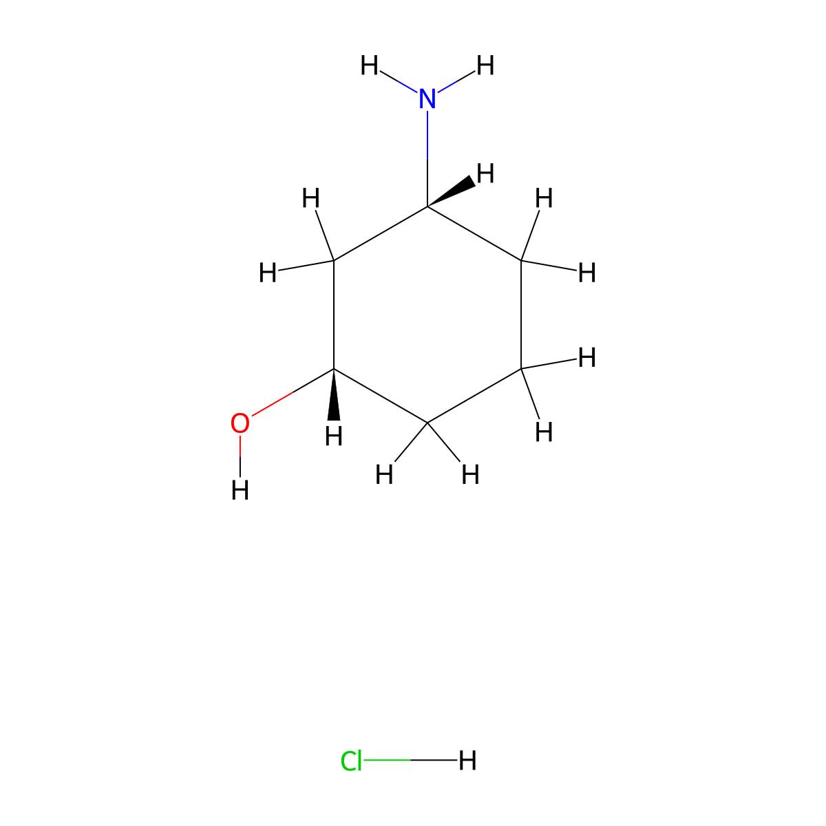 (1S,3R)-3-Amino-cyclohexanol hydrochloride molecular structure, CAS 2331211-57-3