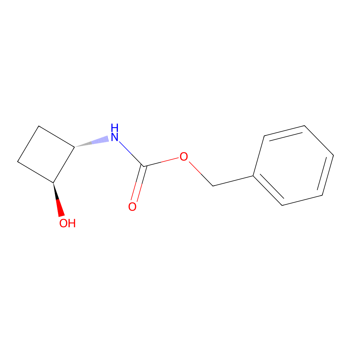 benzyl N-[(1S,2S)-2-hydroxycyclobutyl]carbamate molecular structure, CAS 2331211-66-4