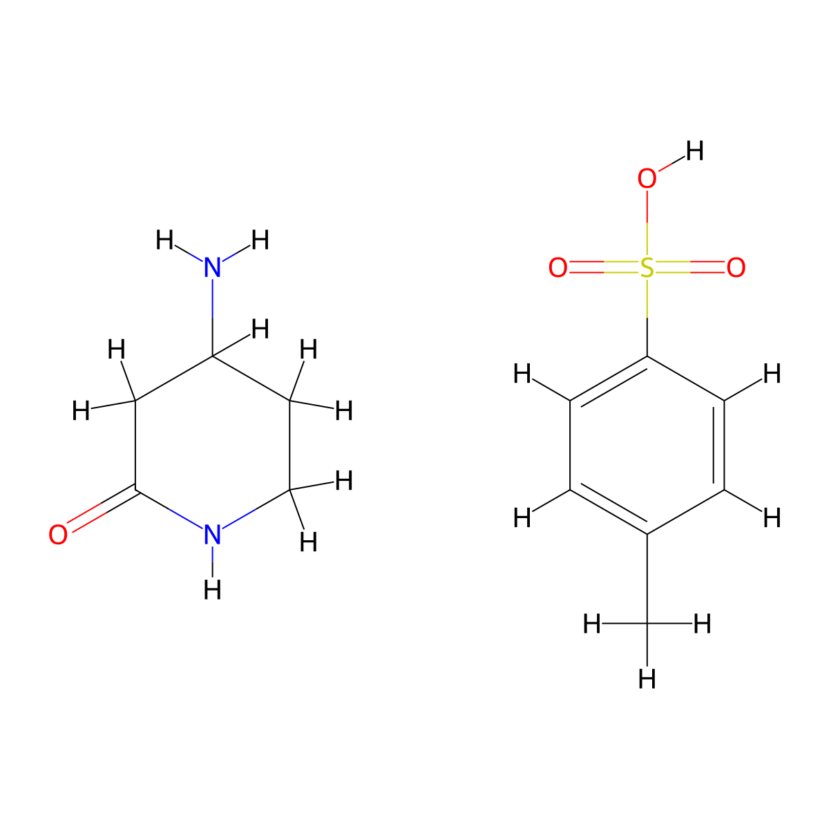 4-Amino-piperidin-2-one tosylate molecular structure, CAS 2331259-67-5