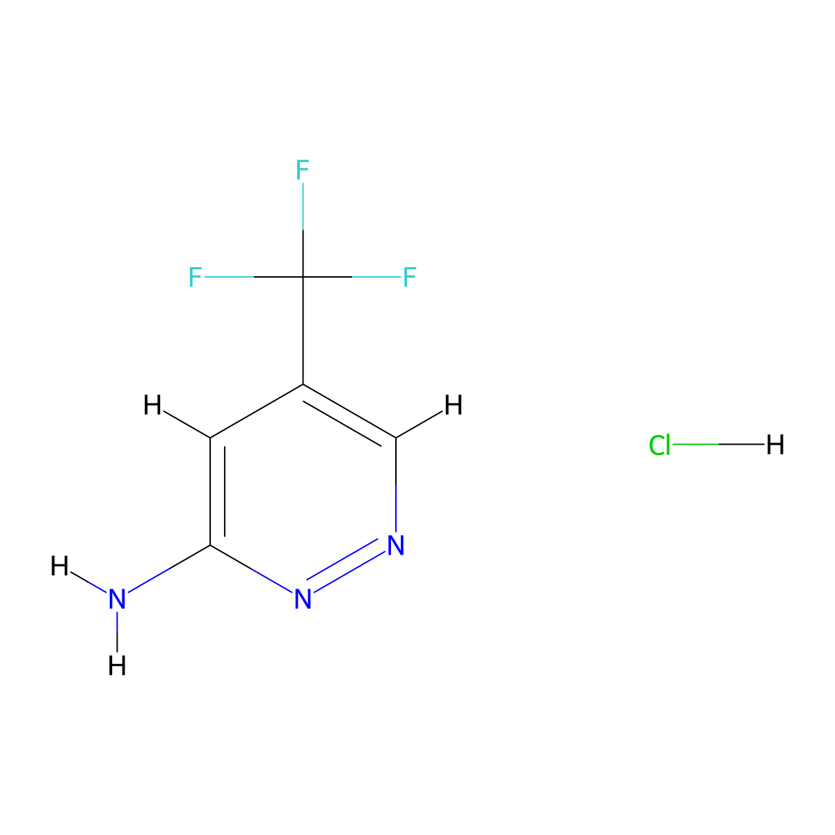 5-Trifluoromethyl-pyridazin-3-ylamine hydrochloride molecular structure, CAS 2331259-81-3