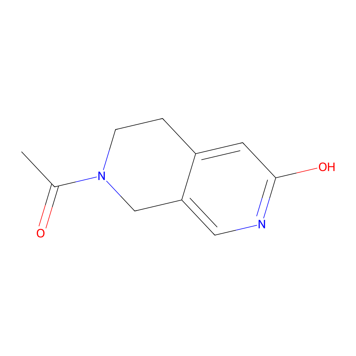 1-(6-Hydroxy-3,4-dihydro-1H-[2,7]naphthyridin-2-yl)-ethanone molecular structure, CAS 2331259-96-0