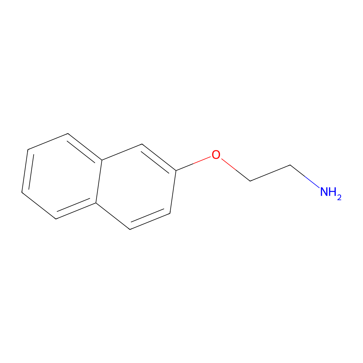 2-(2-Aminoethoxy)naphthalene molecular structure, CAS 23314-24-1