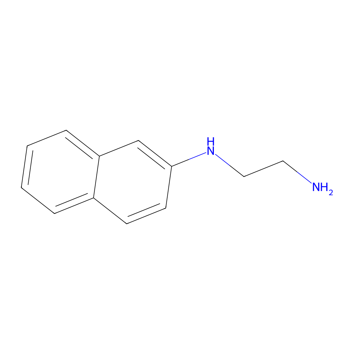 N1-(naphthalen-2-yl)ethane-1,2-diamine molecular structure, CAS 23314-26-3