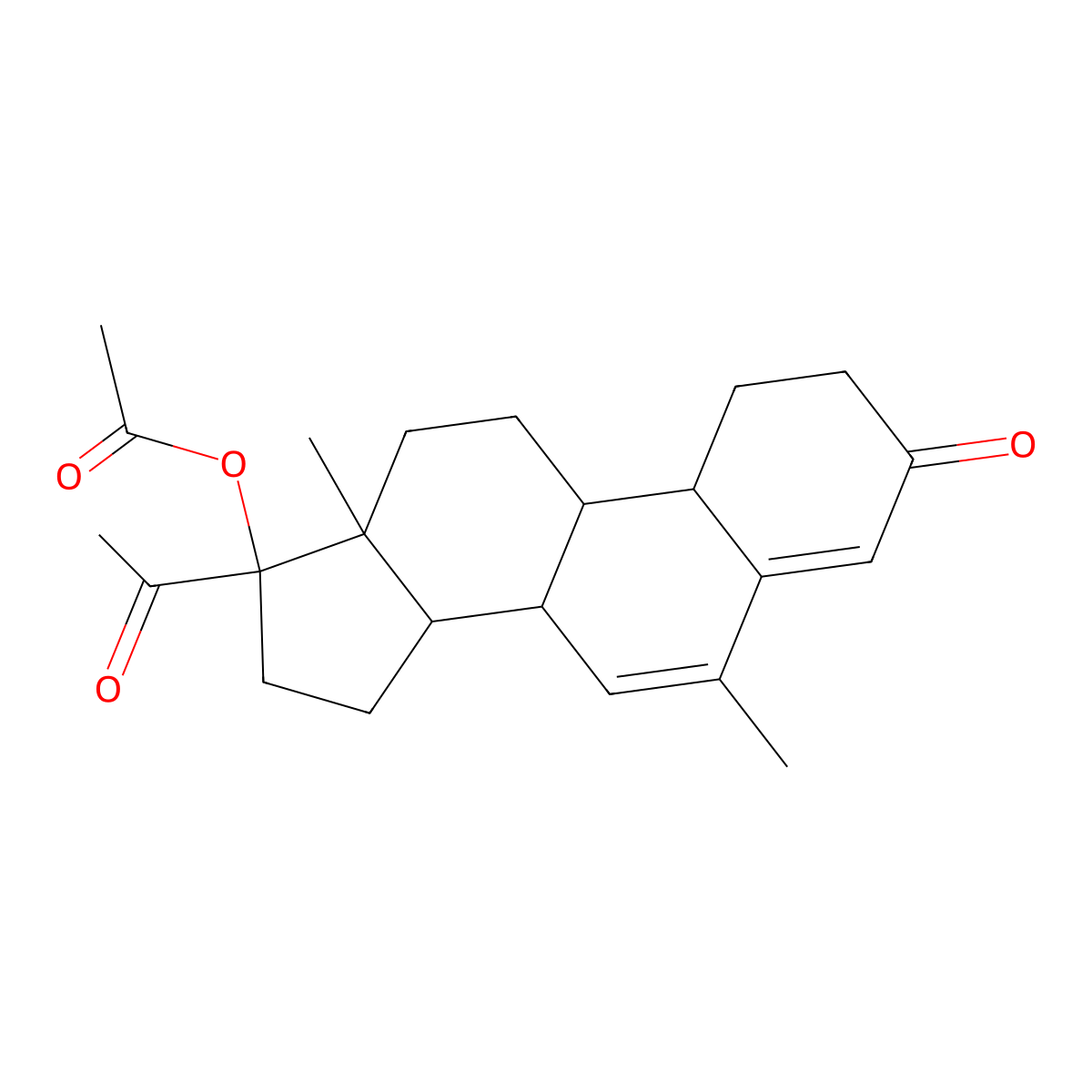 NOMEGESTROL ACETATE:17alpha-Acetoxy-6alpha-methyl-19-Nor-Pregn-4,6-dien-3,20-dione molecular structure, CAS 233233-71-1