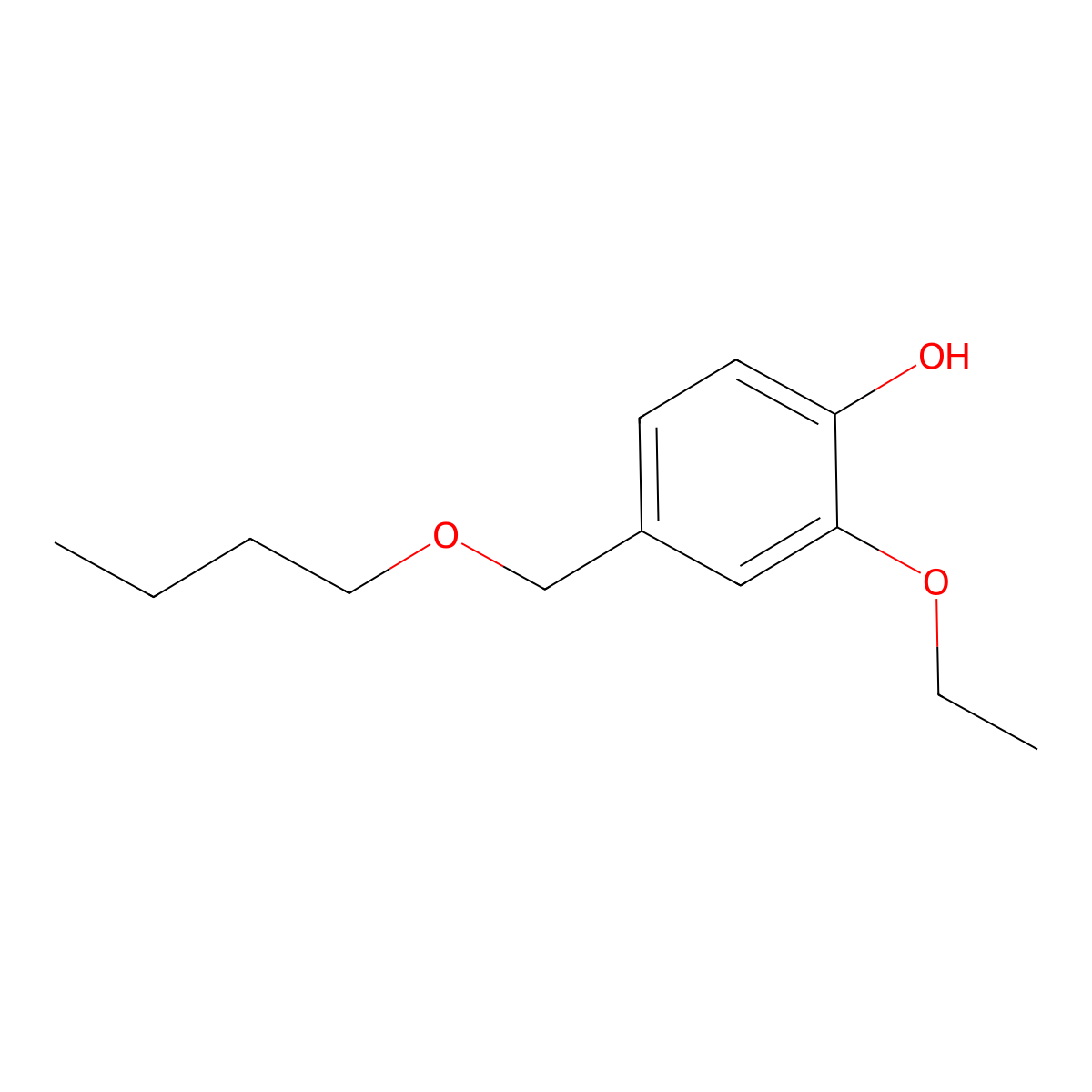 4-(Butoxymethyl)-2-ethoxyphenol molecular structure, CAS 233255-43-1