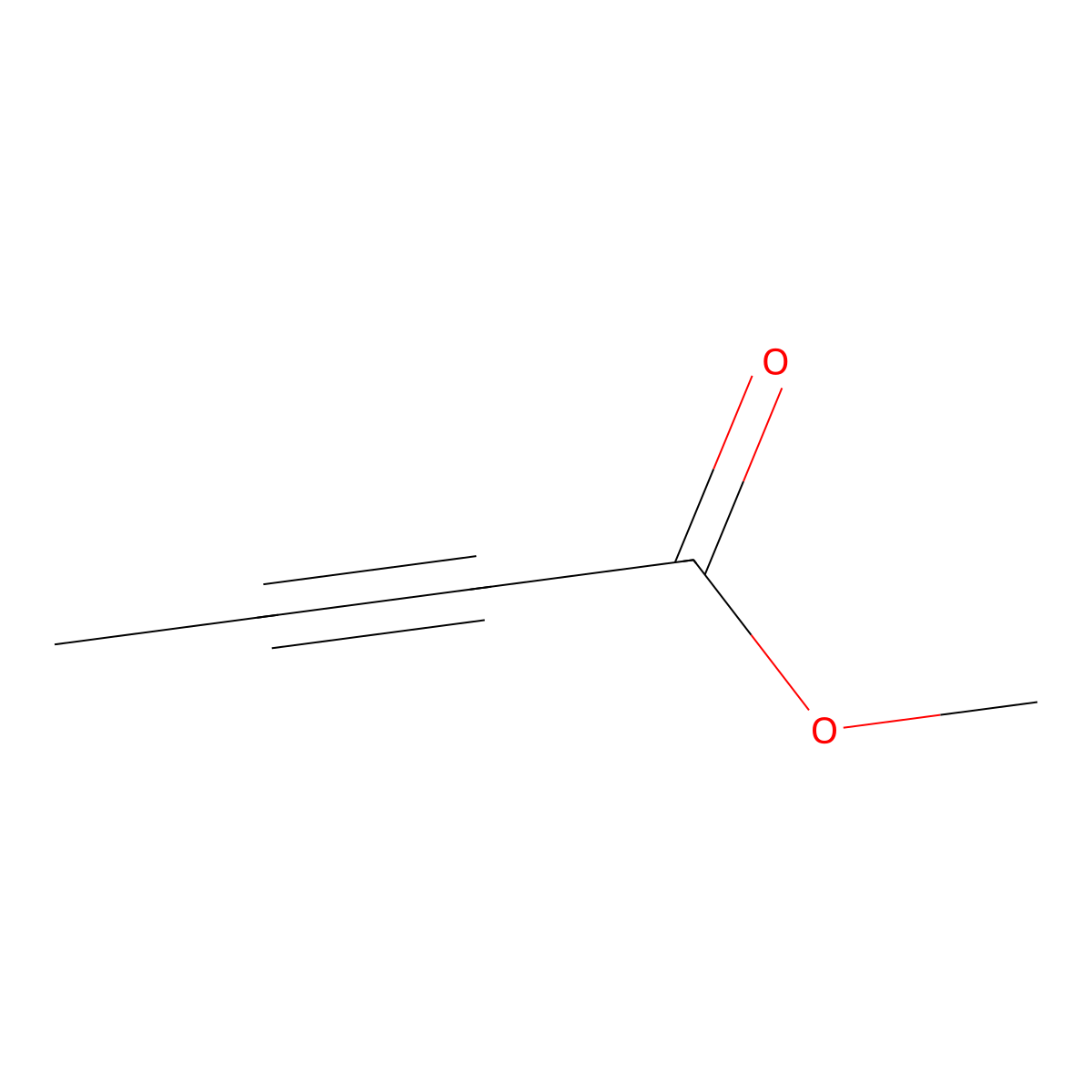 Methyl but-2-ynoate molecular structure, CAS 23326-27-4