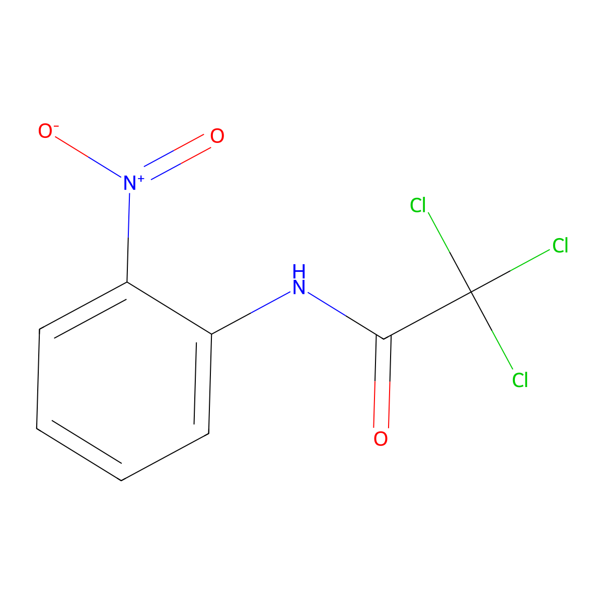 Acetamide, 2,2,2-trichloro-N-(2-nitrophenyl)- molecular structure, CAS 23326-83-2