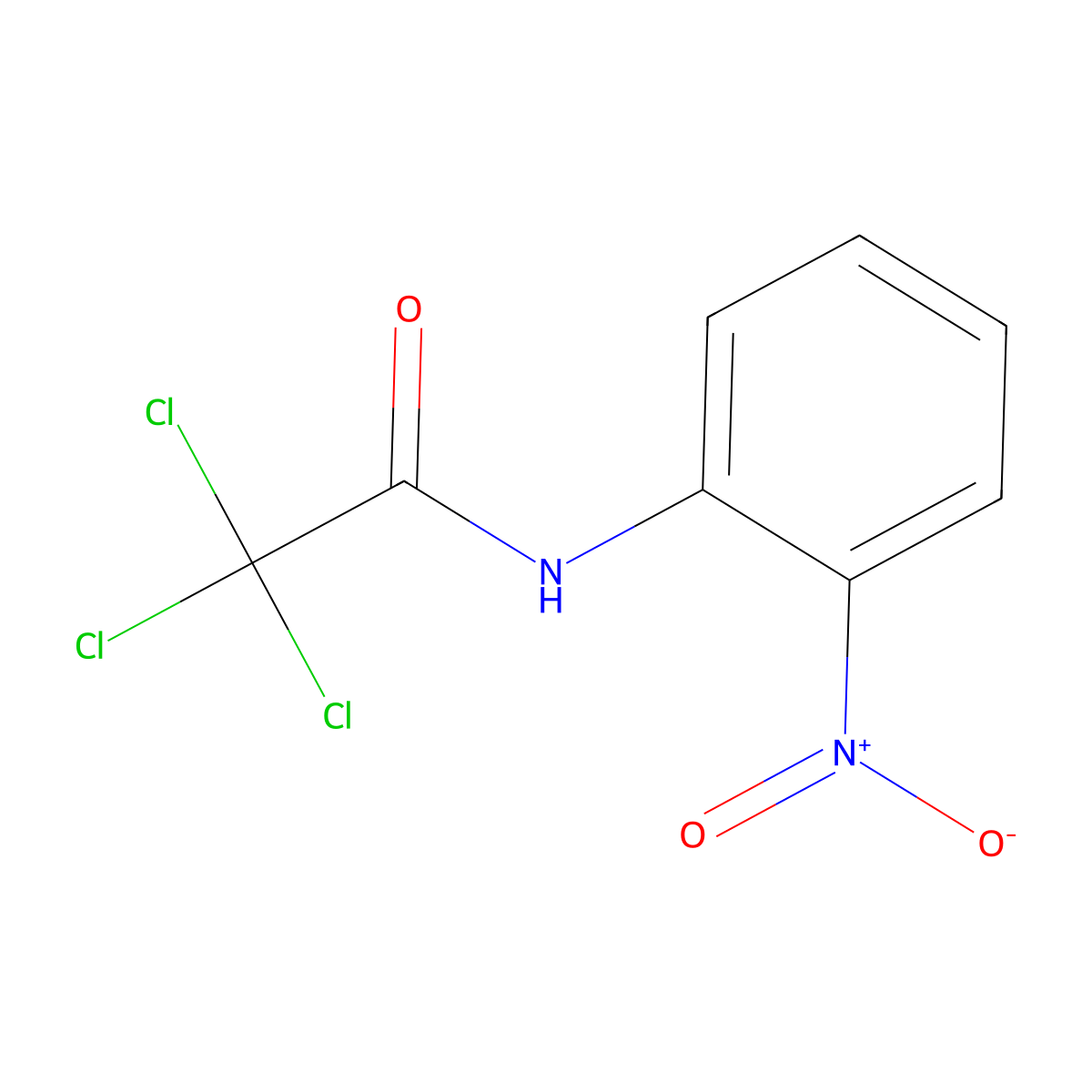 Acetamide, 2,2,2-trichloro-N-(2-nitrophenyl)- molecular structure, CAS 23326-83-2