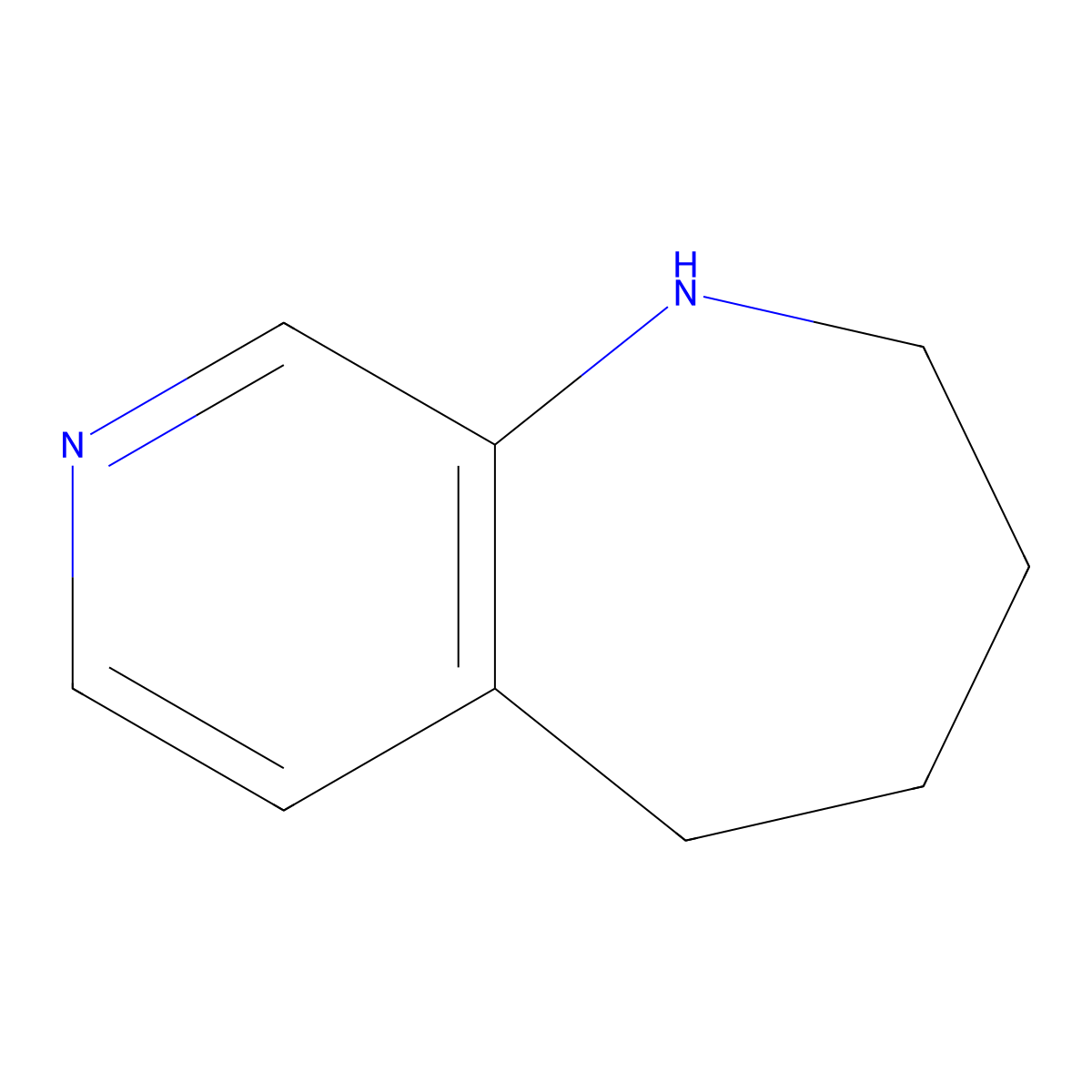 2,3,4,5-tetrahydro-1H-pyrido[3,4-b]azepine molecular structure, CAS 233264-51-2