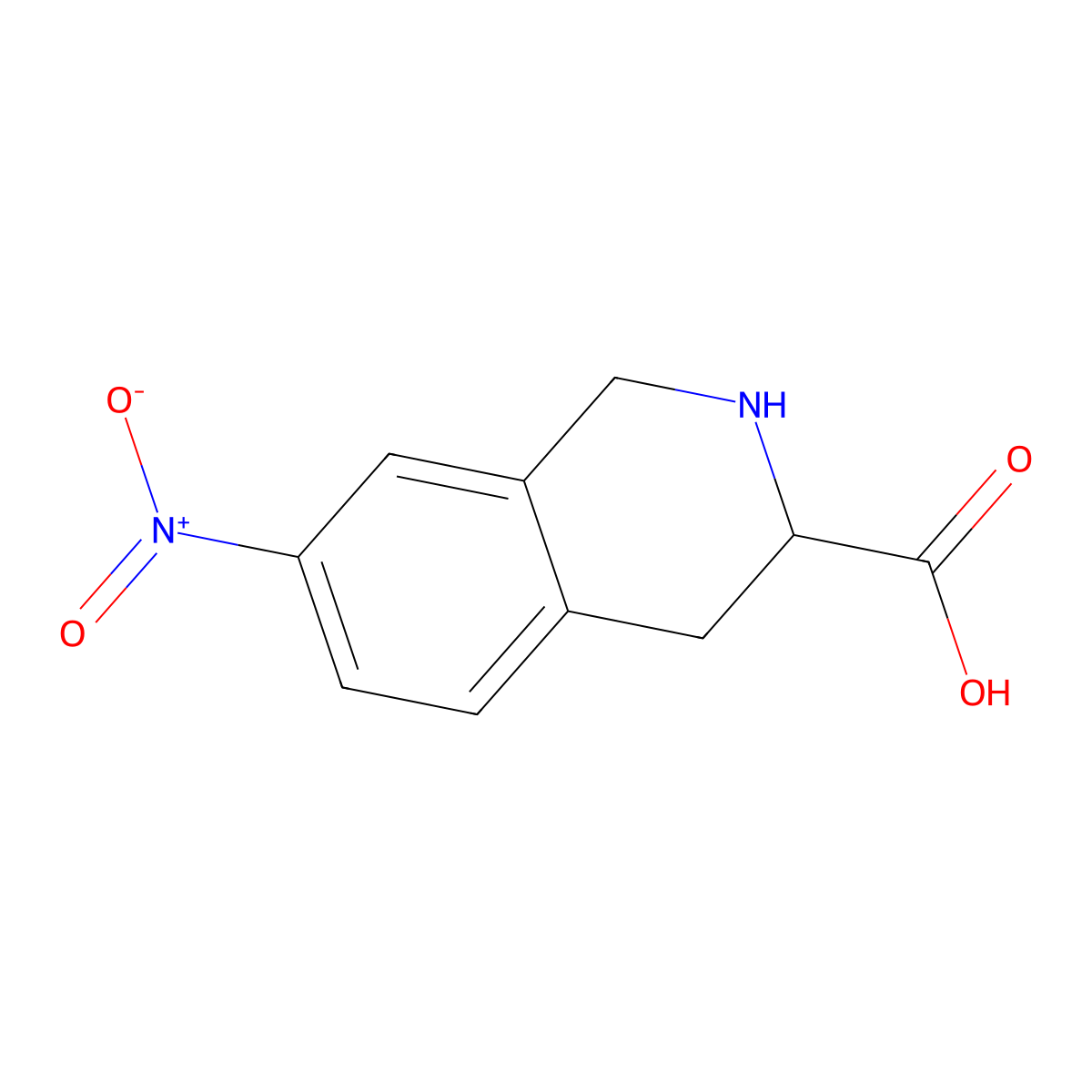 7-nitro-1,2,3,4-tetrahydroisoquinoline-3-carboxylic Acid molecular structure, CAS 233272-36-1