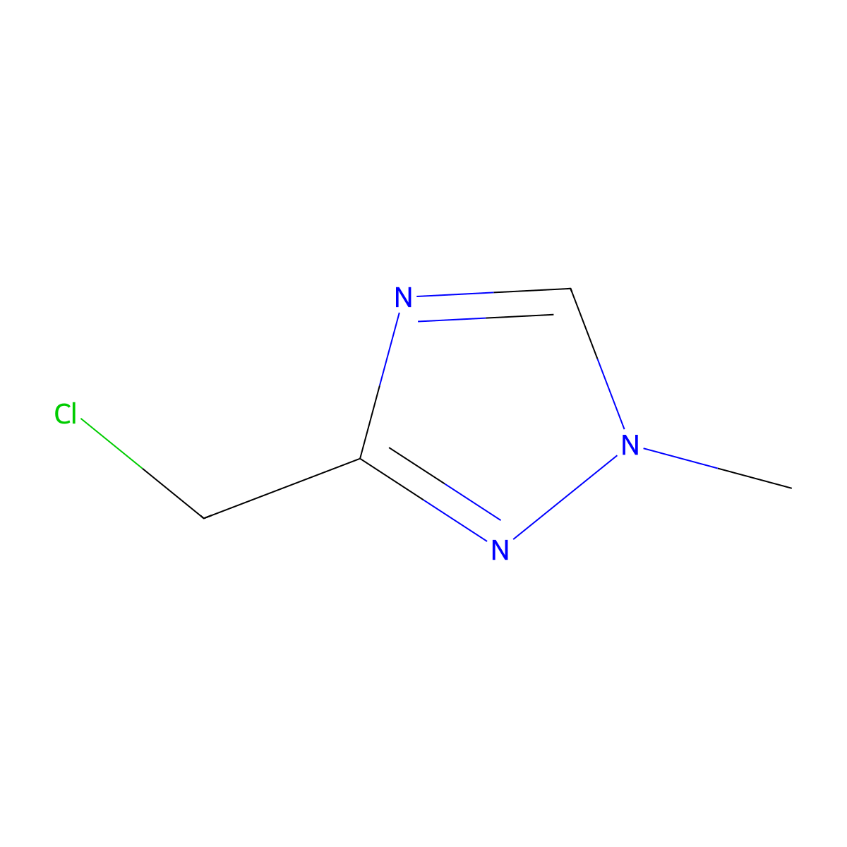 3-(Chloromethyl)-1-methyl-1H-1,2,4-triazole molecular structure, CAS 233278-54-1