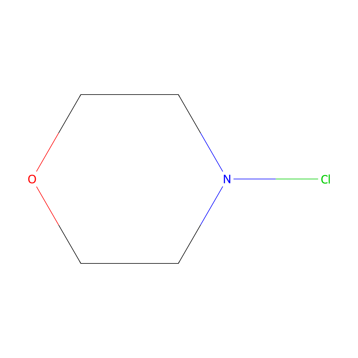Morpholine, 4-chloro- molecular structure, CAS 23328-69-0