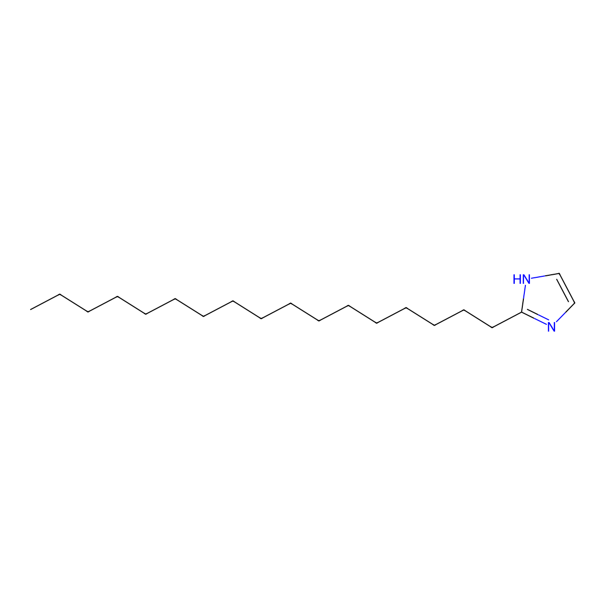 1H-Imidazole, 2-heptadecyl- molecular structure, CAS 23328-87-2