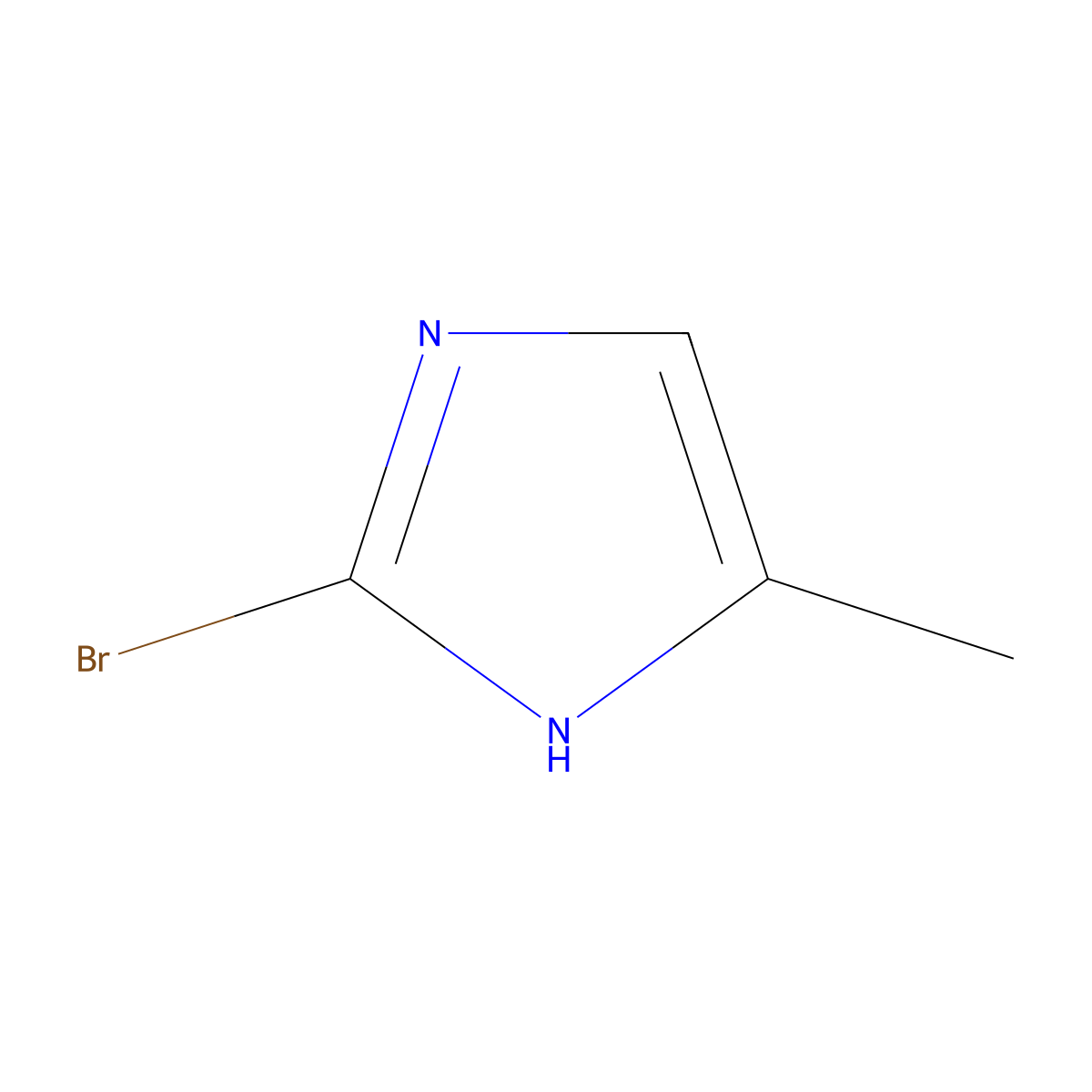 2-Bromo-4-methyl-1H-imidazole molecular structure, CAS 23328-88-3
