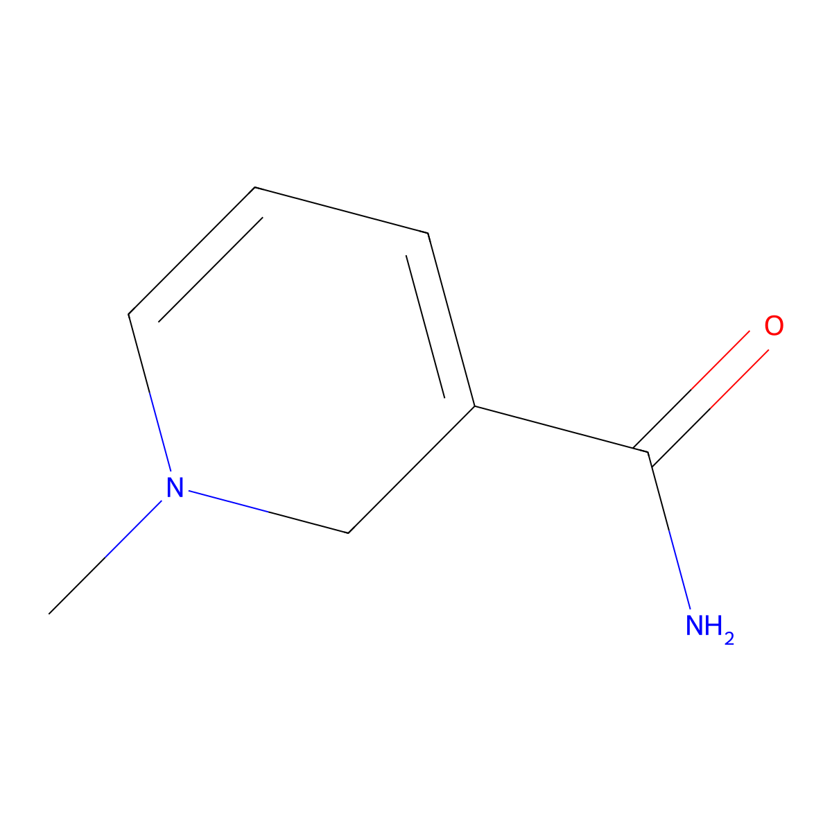 1-Methyl-1,2-dihydropyridine-3-carboxamide molecular structure, CAS 23338-80-9