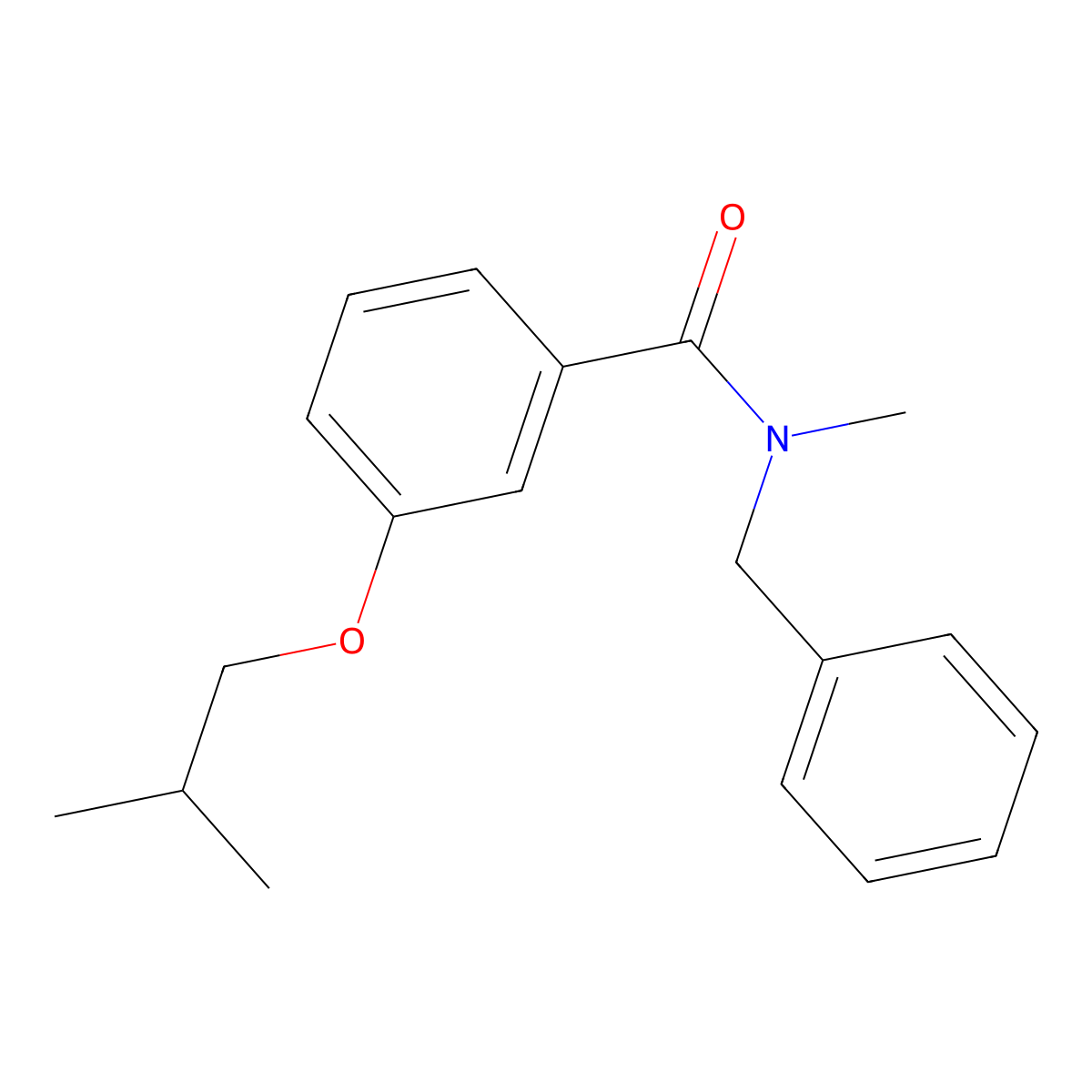 N-Methyl-3-(2-methylpropoxy)-N-(phenylmethyl)benzamide molecular structure, CAS 2333874-28-3
