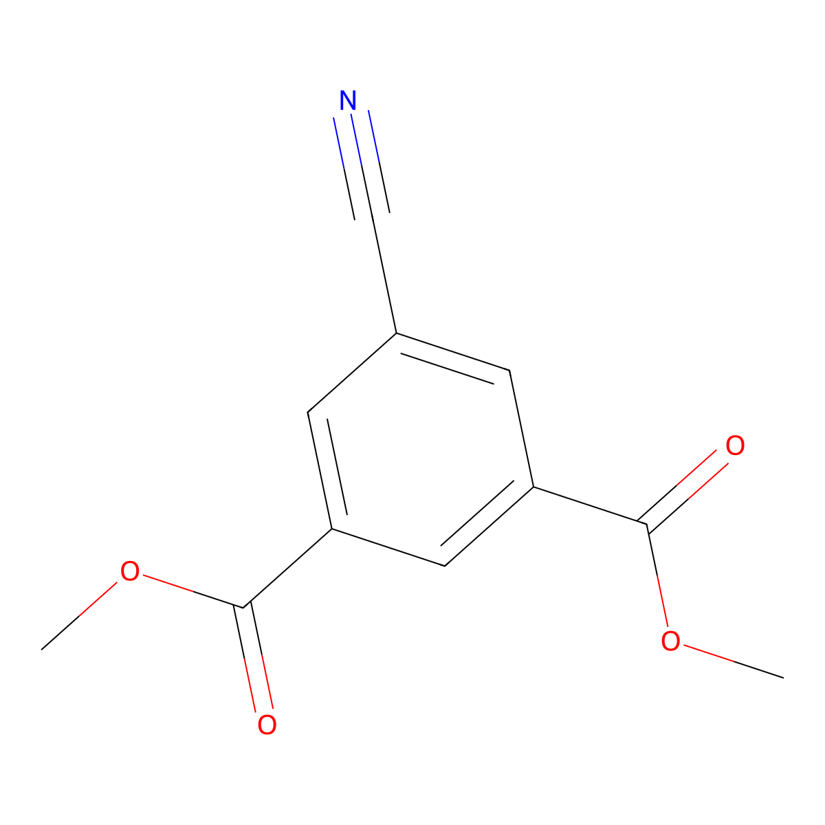 Dimethyl 5-Cyanoisophthalate molecular structure, CAS 23340-69-4