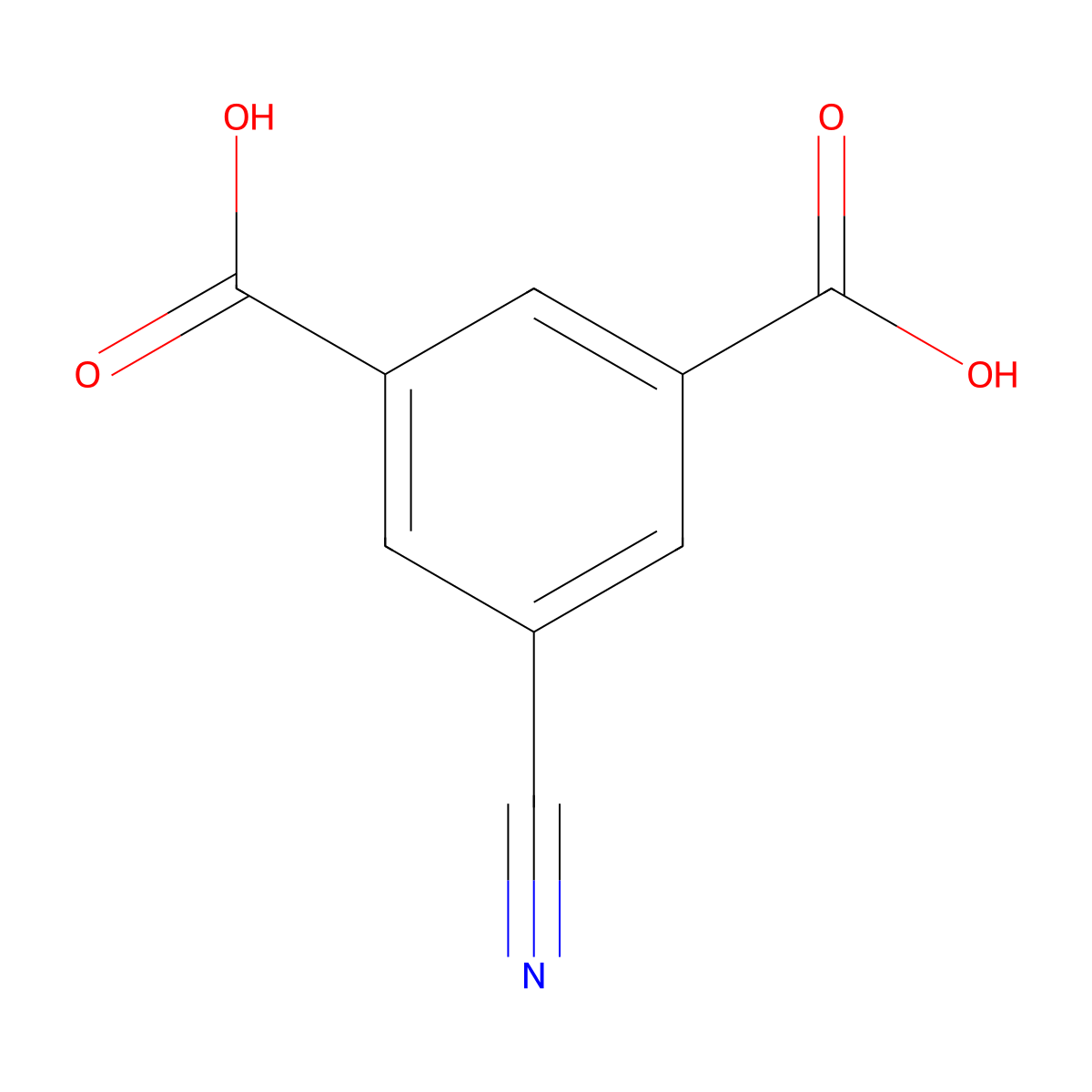 5-Cyanoisophthalic acid molecular structure, CAS 23341-13-1