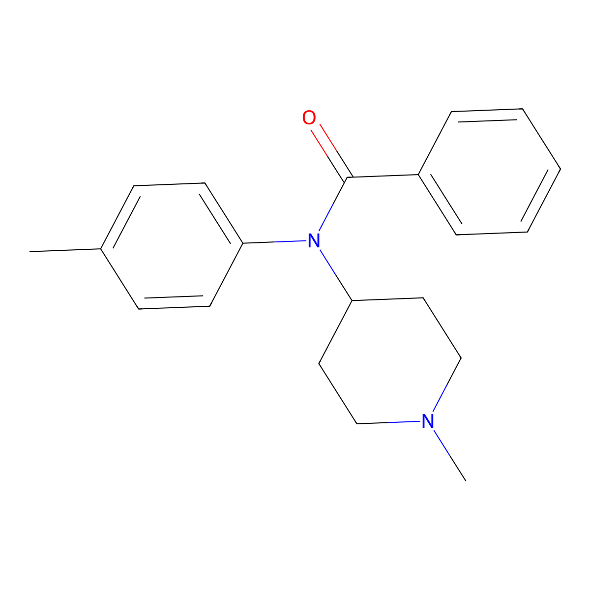 N-(4-Methylphenyl)-N-(1-methylpiperidin-4-yl)benzamide molecular structure, CAS 2334114-03-1
