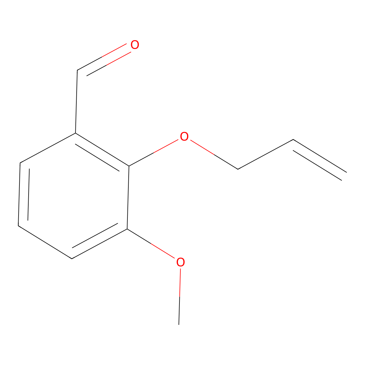 2-(Allyloxy)-3-methoxybenzenecarbaldehyde molecular structure, CAS 23343-06-8