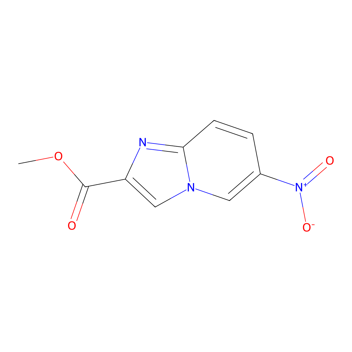 Methyl 6-nitroimidazo[1,2-a]pyridine-2-carboxylate molecular structure, CAS 2334459-21-9