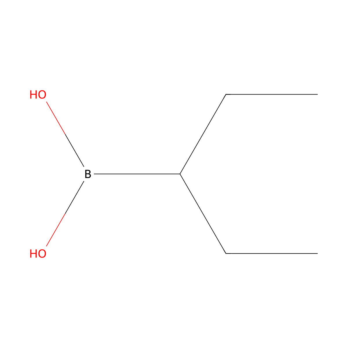 Pentan-3-ylboronic acid molecular structure, CAS 2334475-88-4
