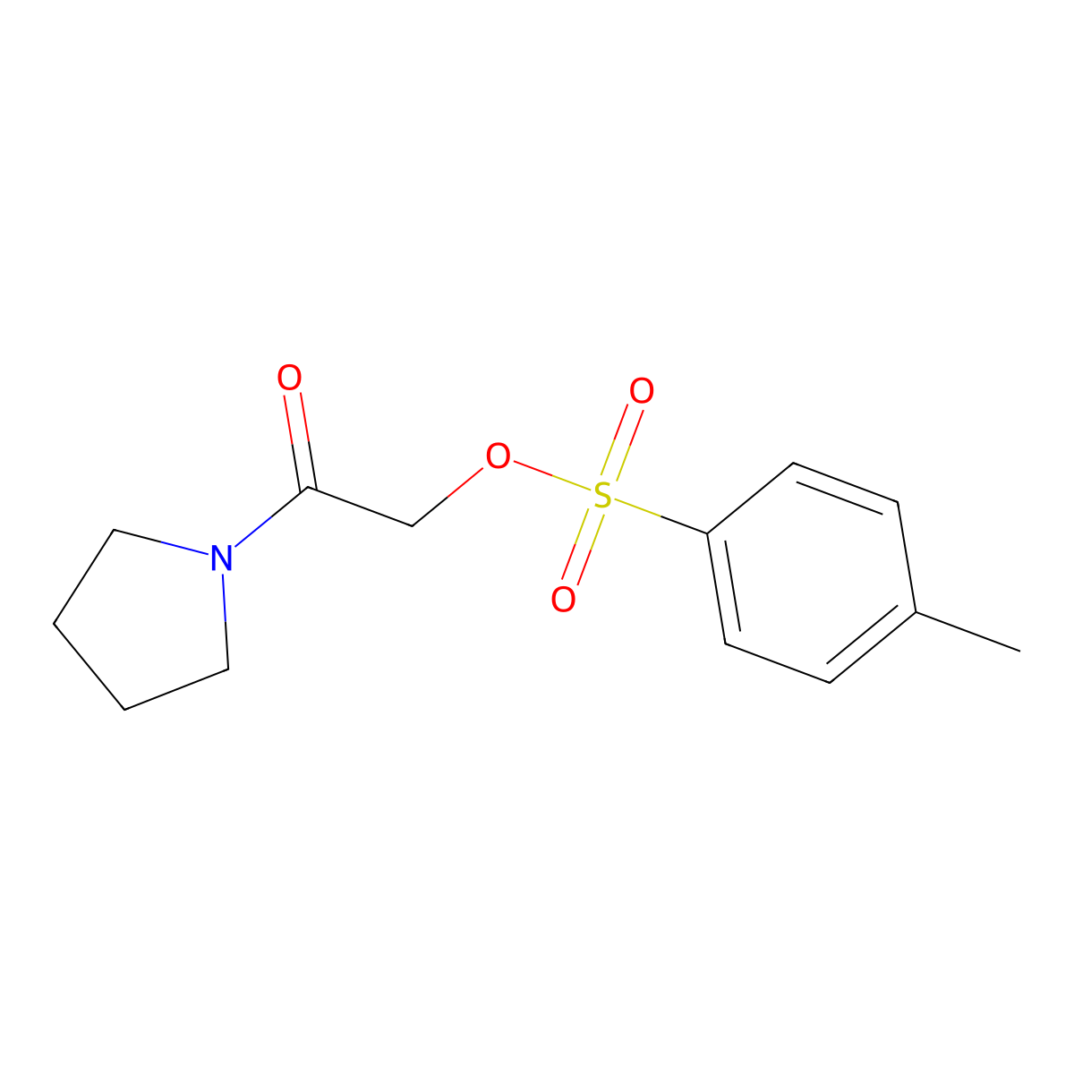 2-[(4-Methylbenzenesulfonyl)oxy]-1-(pyrrolidin-1-yl)ethan-1-one molecular structure, CAS 2334646-07-8