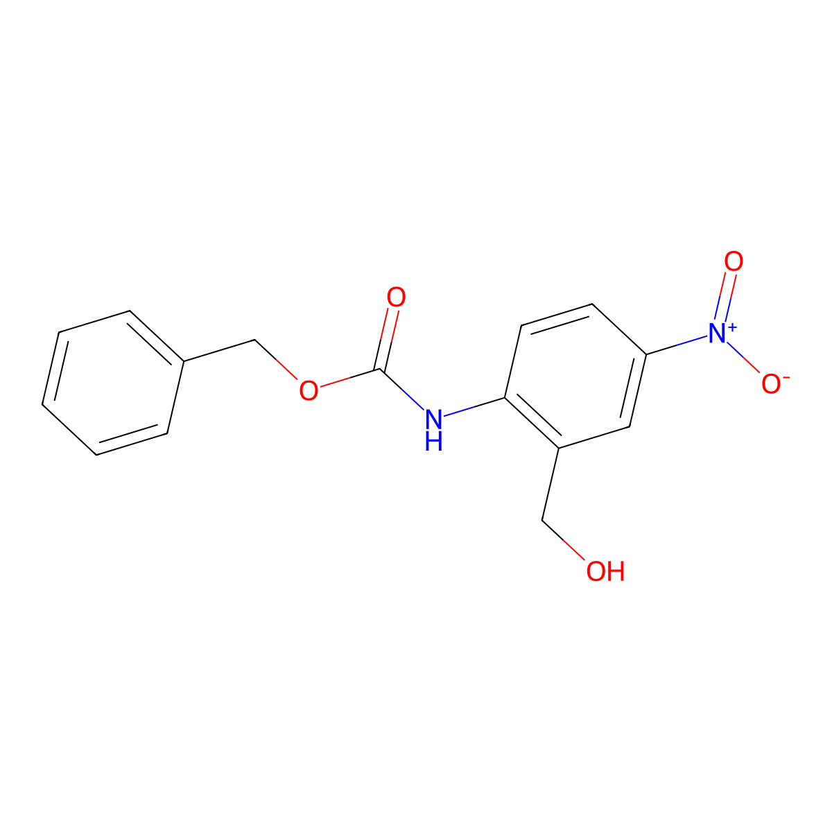benzyl N-[2-(hydroxymethyl)-4-nitrophenyl]carbamate molecular structure, CAS 2334843-07-9