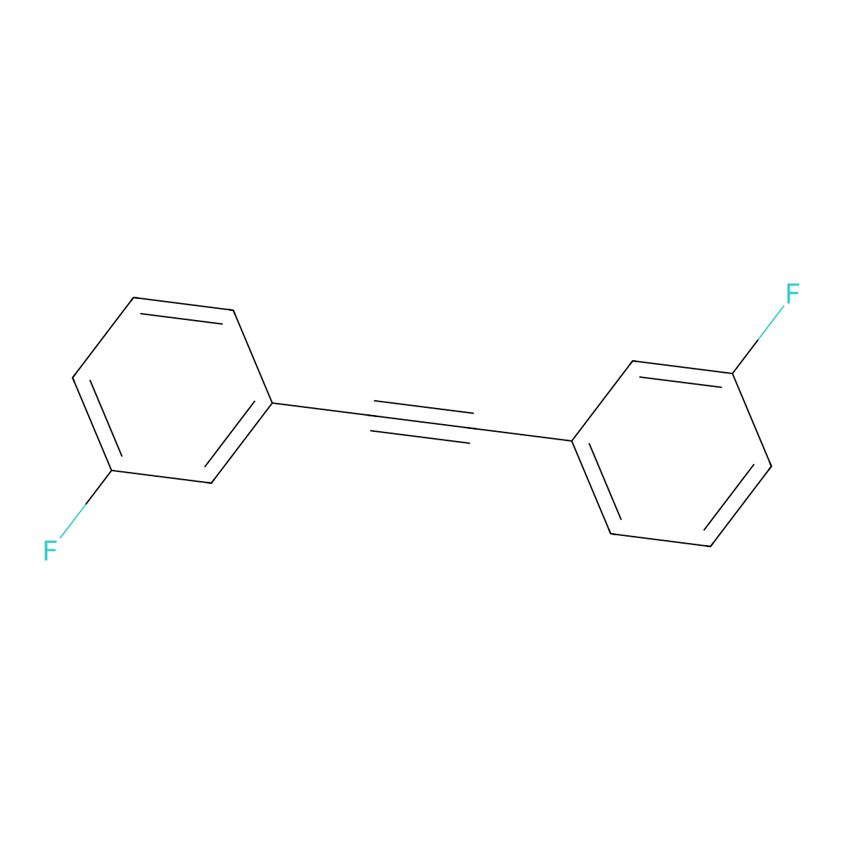 1,2-Bis(3-fluorophenyl)ethyne molecular structure, CAS 23349-16-8
