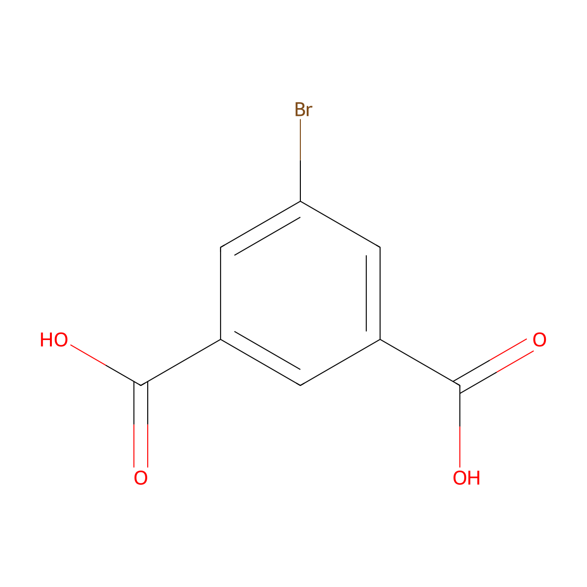 5-Bromoisophthalic acid molecular structure, CAS 23351-91-9