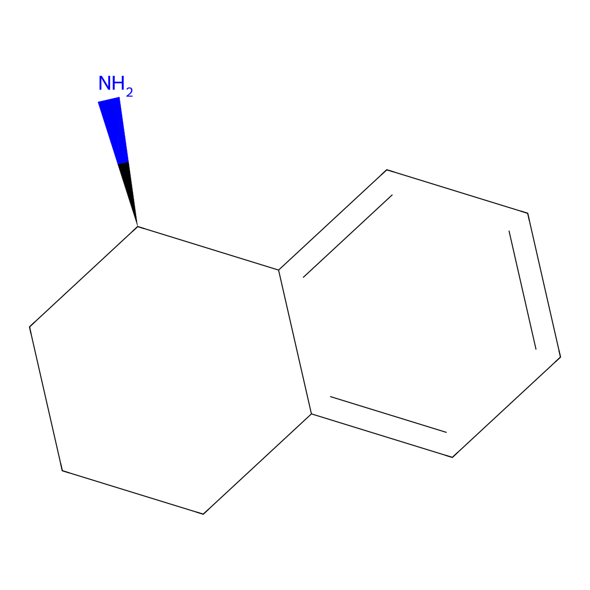 1-Aminotetralin, (R)- molecular structure, CAS 23357-46-2