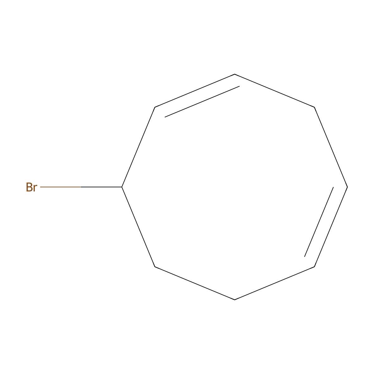 6-Bromo-1,4-cyclooctadiene molecular structure, CAS 23359-89-9