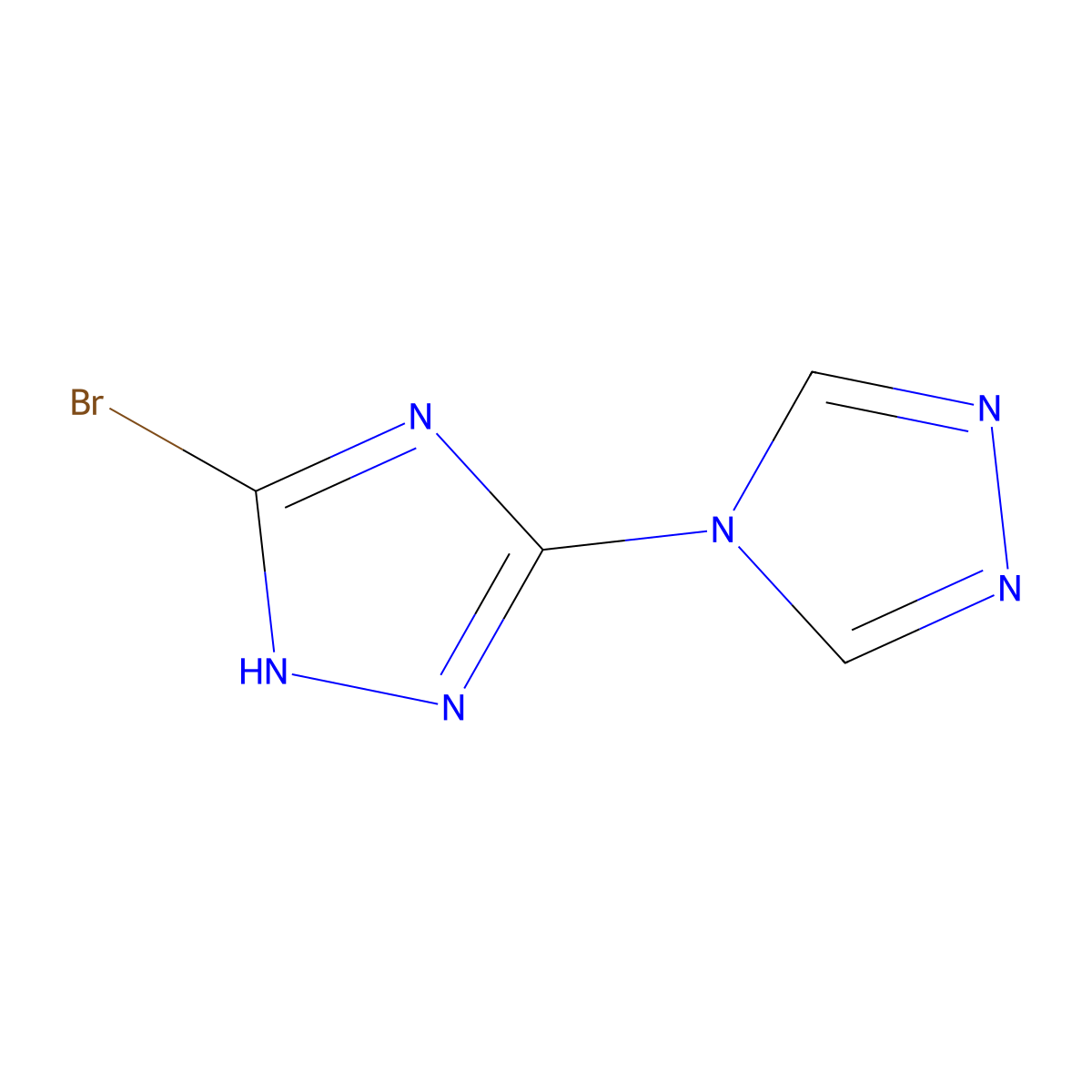 5-Bromo-2H-3,4'-bi-1,2,4-triazole molecular structure, CAS 233600-16-3