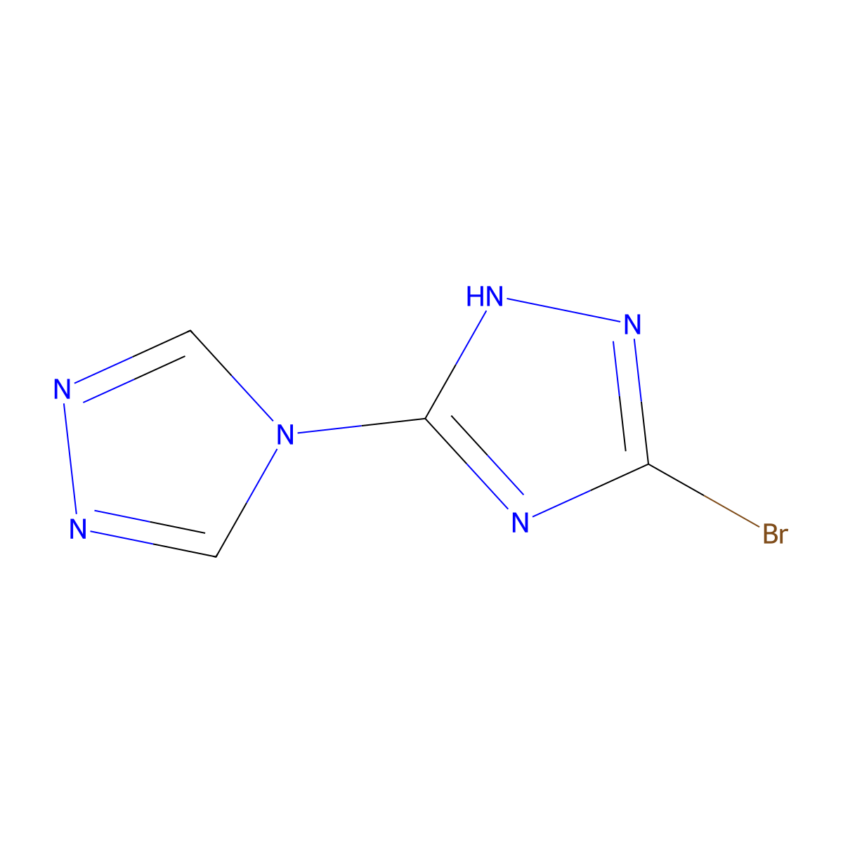 5-Bromo-2H-3,4'-bi-1,2,4-triazole molecular structure, CAS 233600-16-3