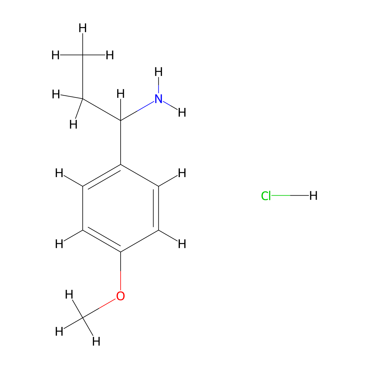 1-(4-Methoxyphenyl)propan-1-amine hydrochloride molecular structure, CAS 233608-13-4