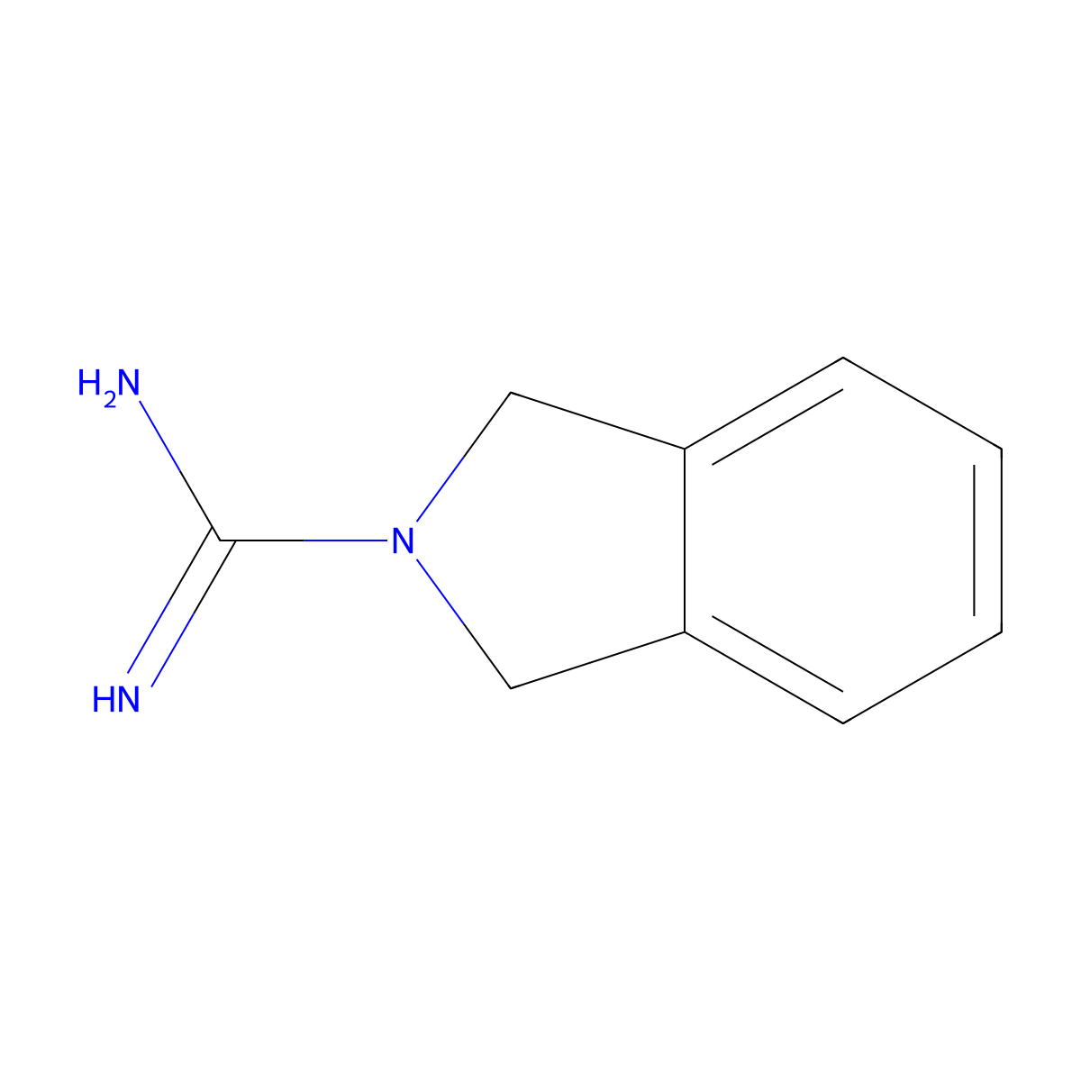 2H-Isoindole-2-carboximidamide, 1,3-dihydro- molecular structure, CAS 23363-01-1