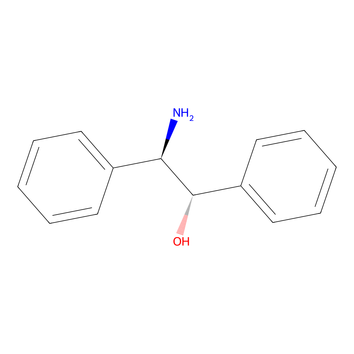 (1S,2R)-2-Amino-1,2-diphenylethanol , (1S,2R)-2-Amino-1,2-diphenylethanol molecular structure, CAS 23364-44-5