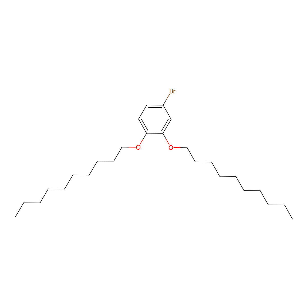 4-Bromo-1,2-bis(decyloxy)benzene molecular structure, CAS 233661-07-9