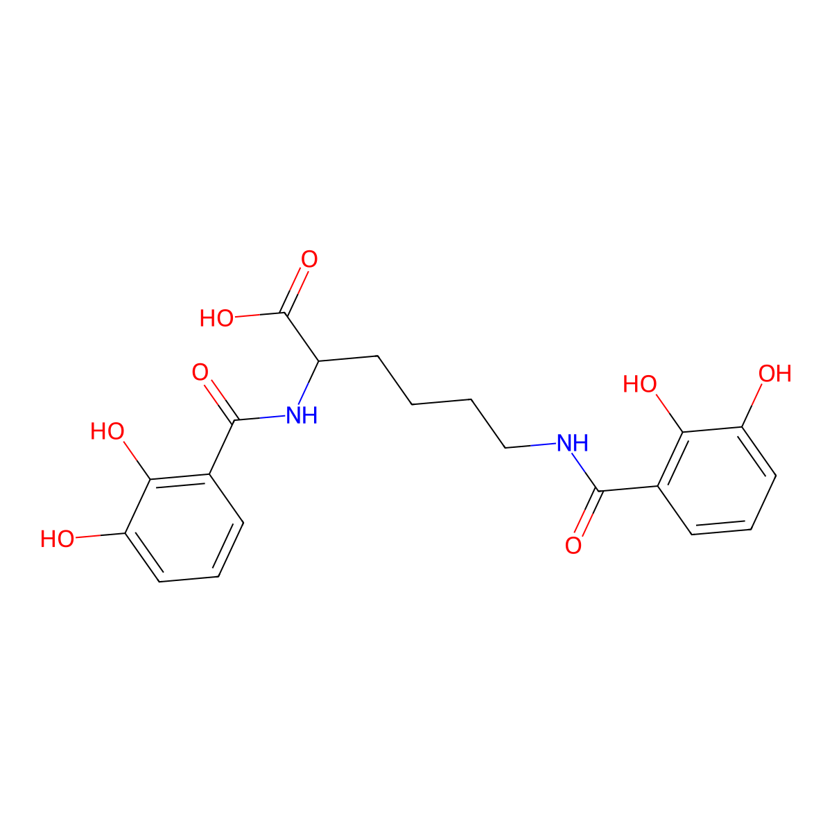 Azotochelin molecular structure, CAS 23369-85-9