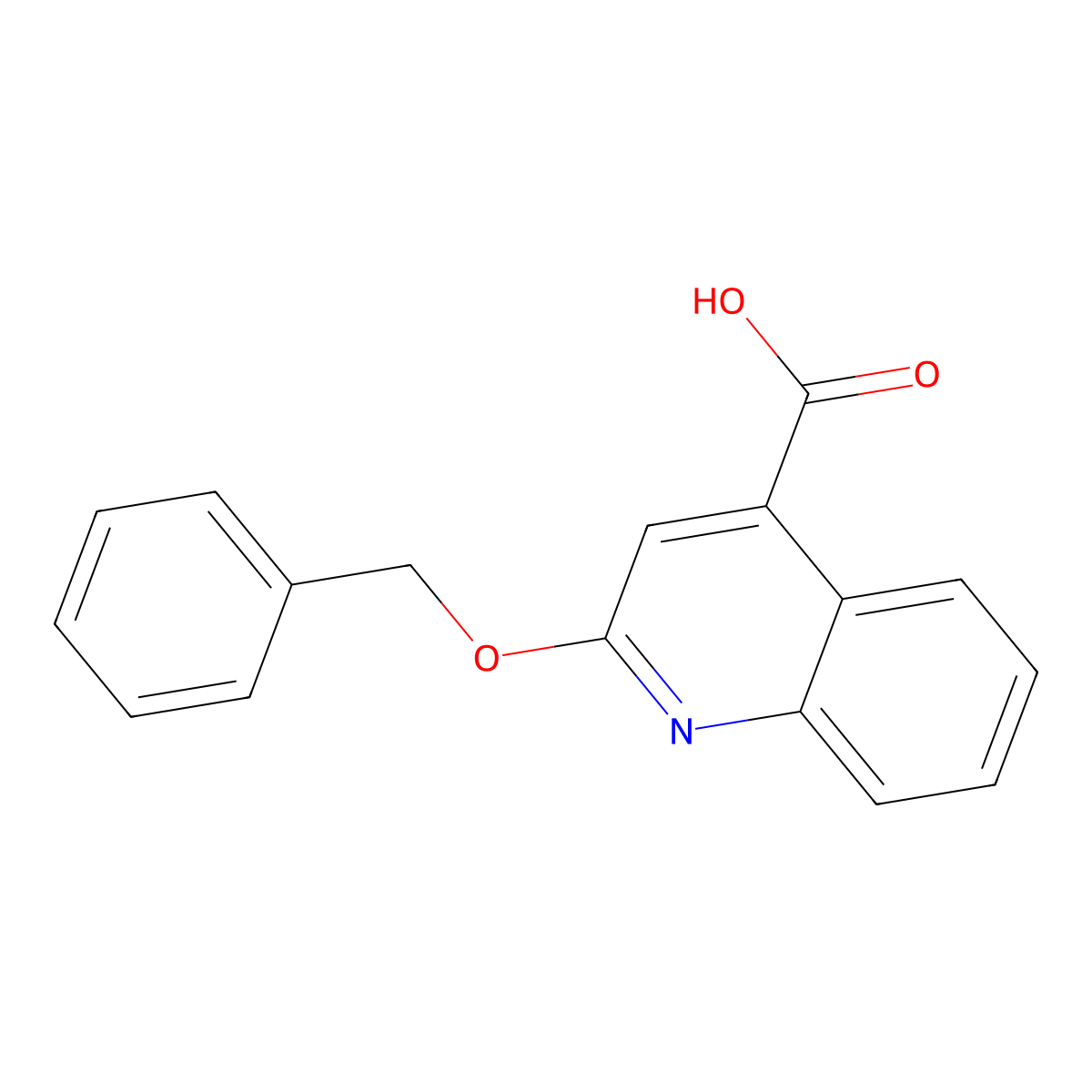 2-(Benzyloxy)quinoline-4-carboxylic acid molecular structure, CAS 233693-43-1