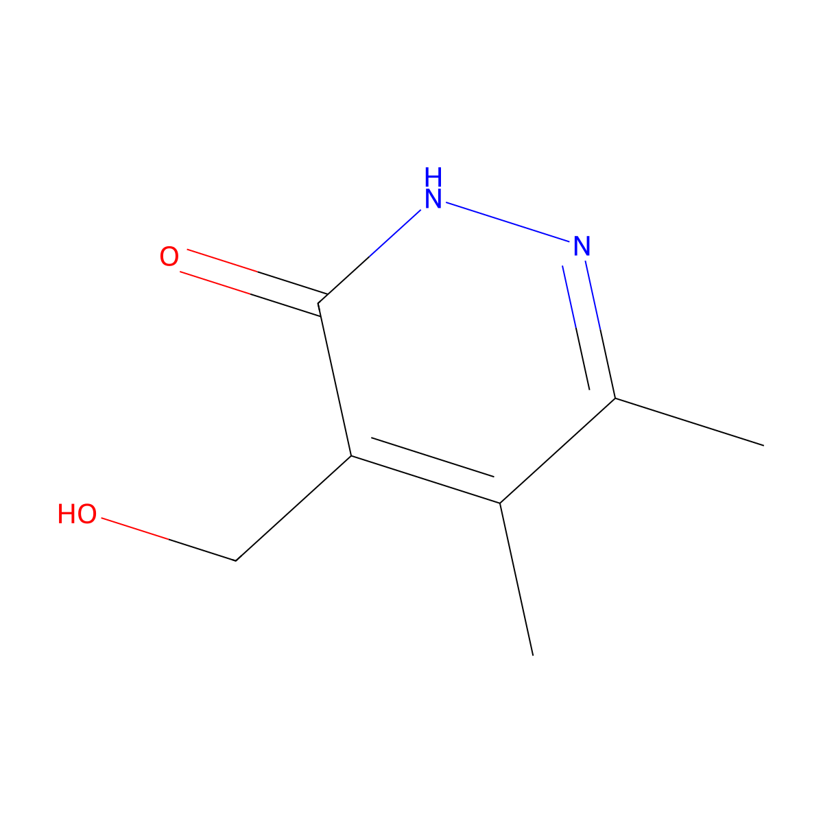 4-(Hydroxymethyl)-5,6-dimethylpyridazin-3-ol molecular structure, CAS 23372-17-0