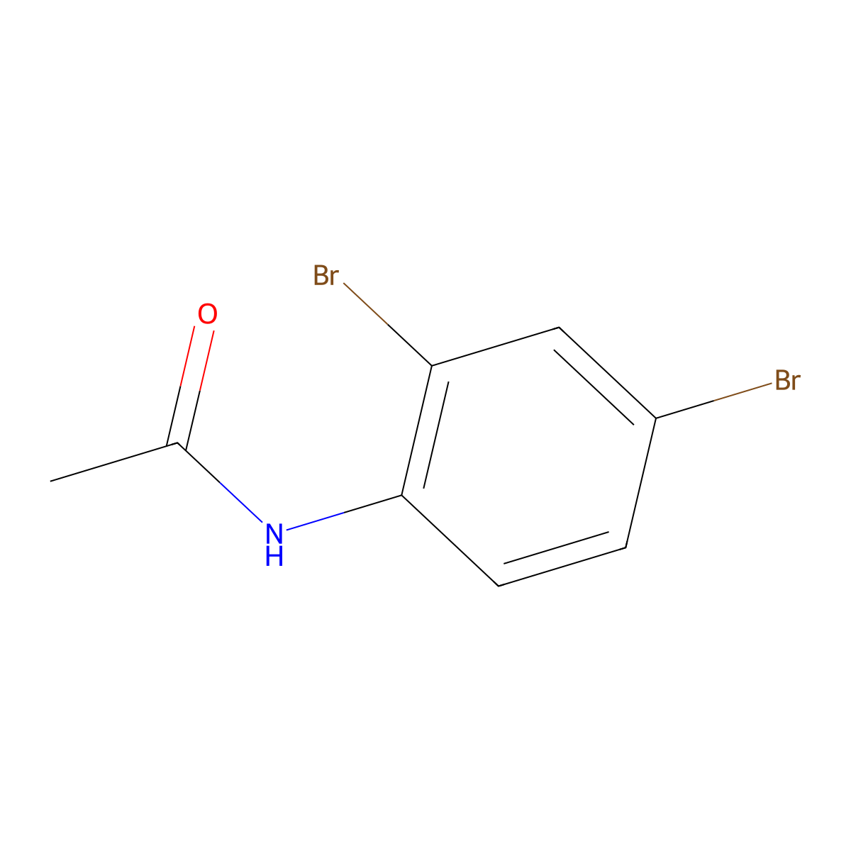 2',4'-Dibromoacetanilide molecular structure, CAS 23373-04-8